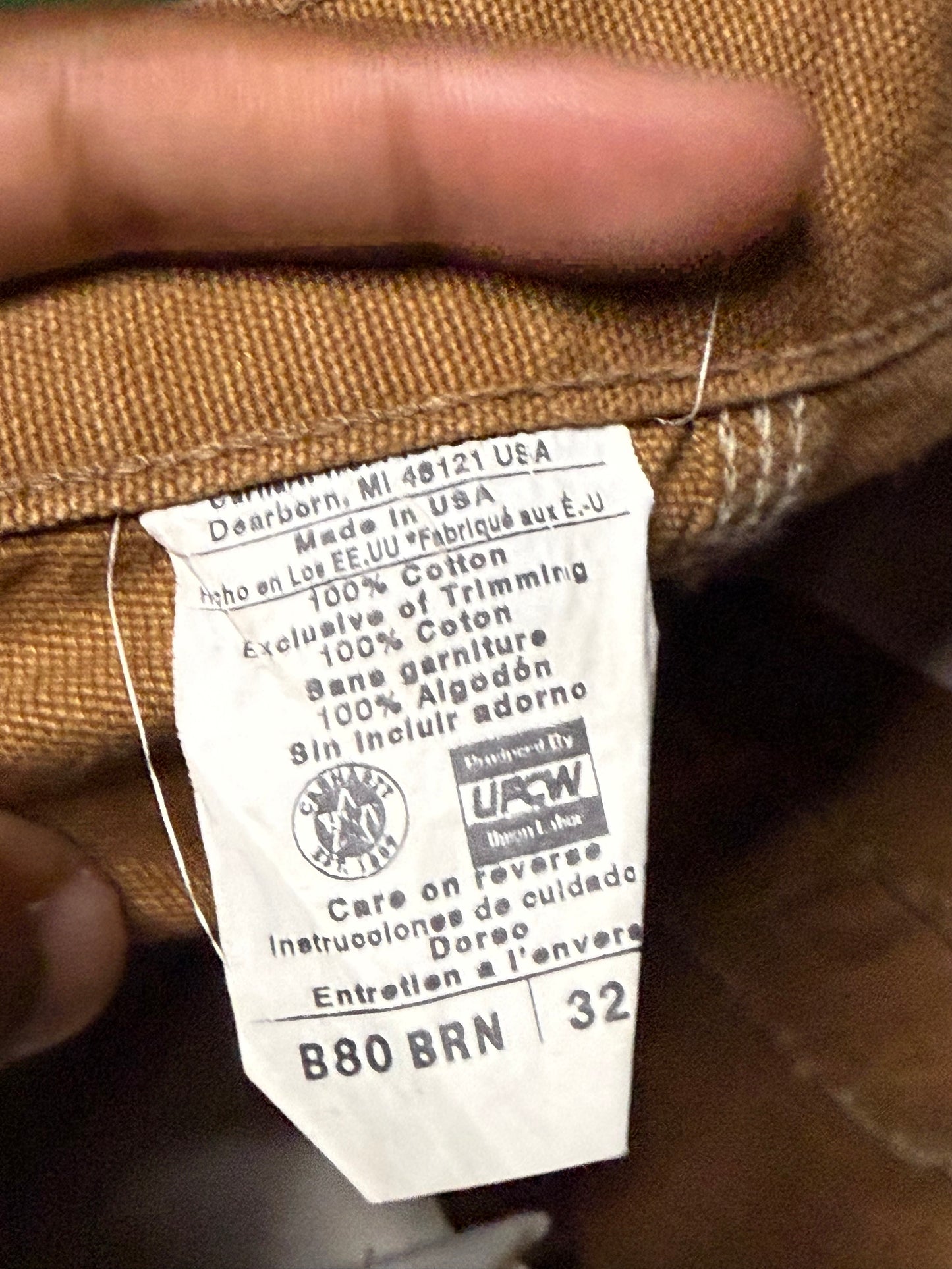 Vintage Carhartt Double Knee Shorts Tan