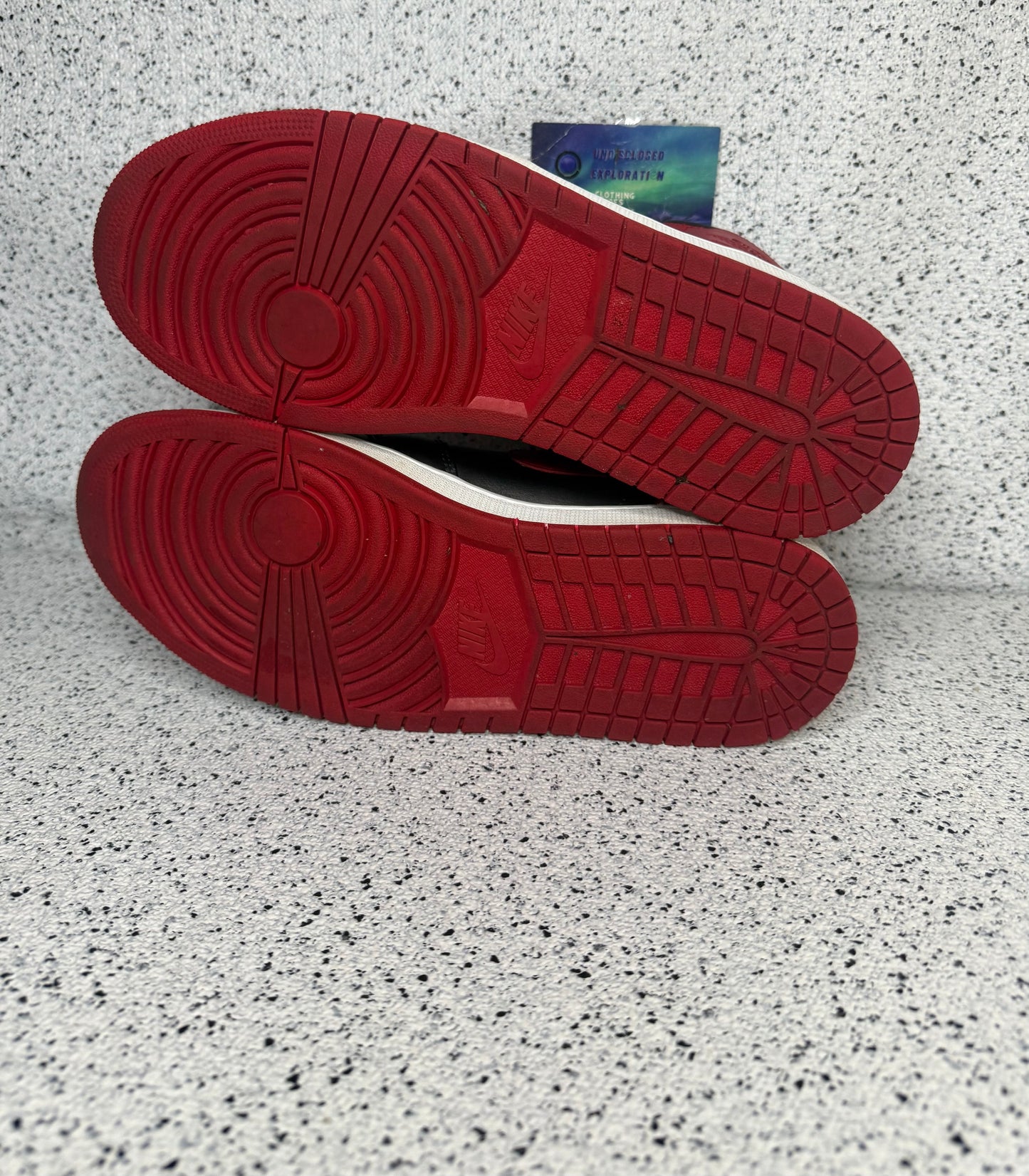 Jordan 1 Mid Banned 10.5 Men/12 Women “Preowned”