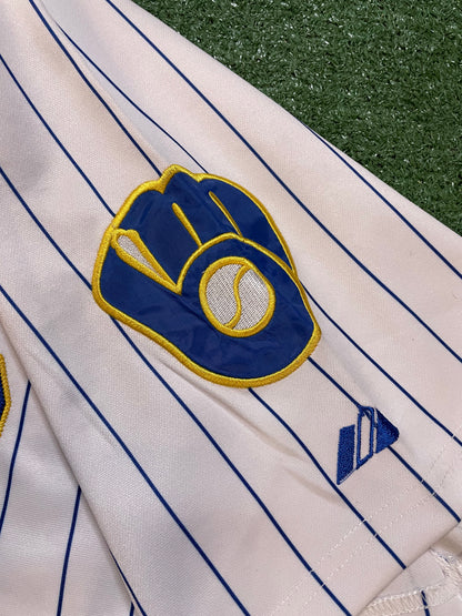 Vintage Authentic Majestic Milwaukee Brewers Ryan Braun #8 Jersey