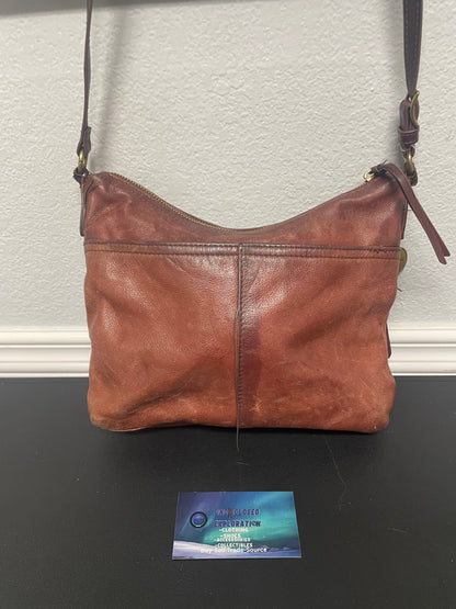 vintage Margot brown leather shoulder bag