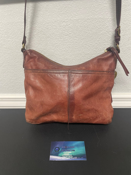 vintage Margot brown leather shoulder bag
