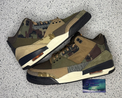 Jordan 3 Patchwork Camo 11 Men/12.5 Women “Preowned”