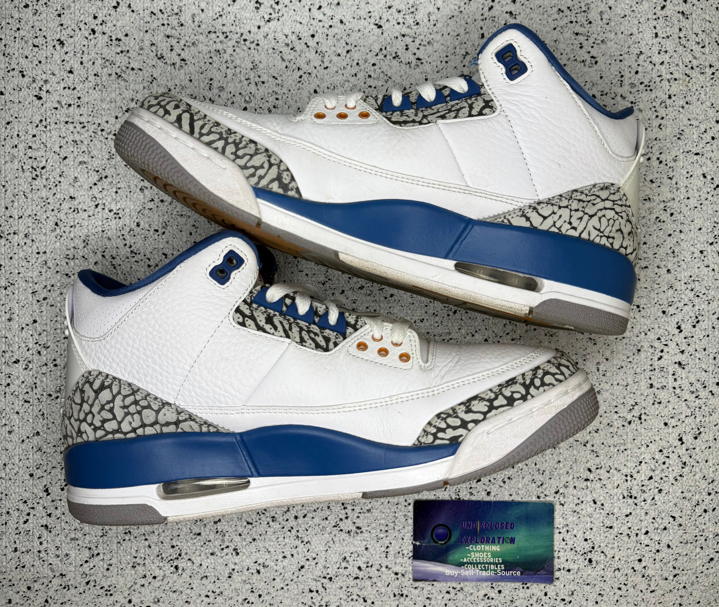 Jordan 3 Wizards 9 Men/10.5 Women “Preowned”