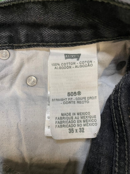 Levi 505 black jeans