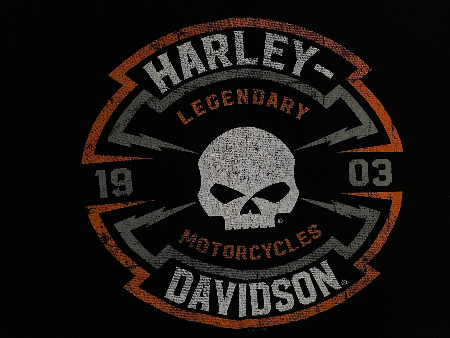 Harley Davidson jet city Seattle Washington cutoff tee