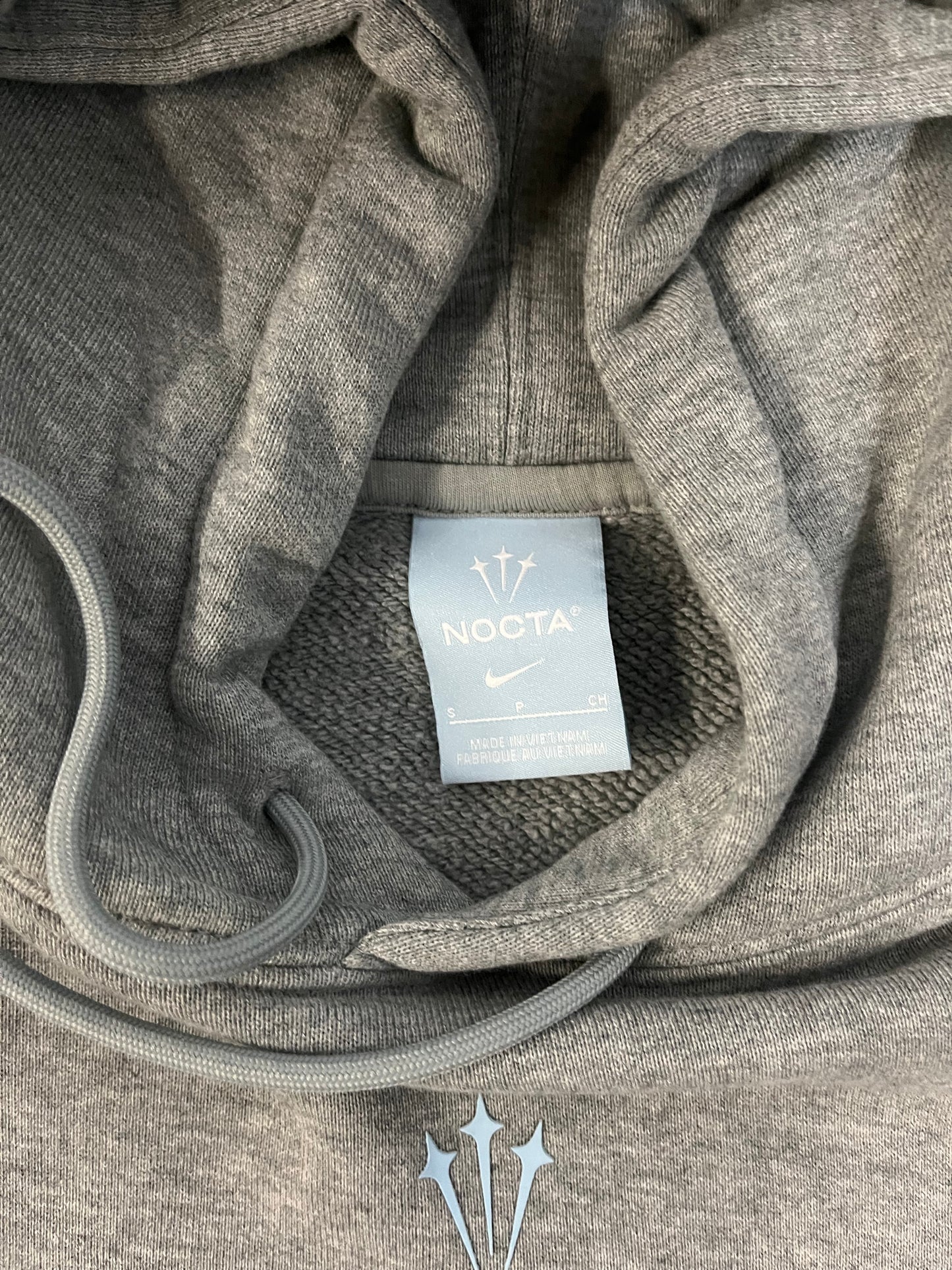 Nike x Nocta dark heather grey fleece hoodie