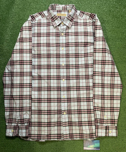 Burberry check pattern plaid blue pink black shirt