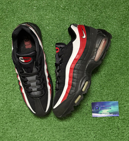 Nike Air Max 95 Black Varsity Red 11 Men/12.5 Women “Preowned”