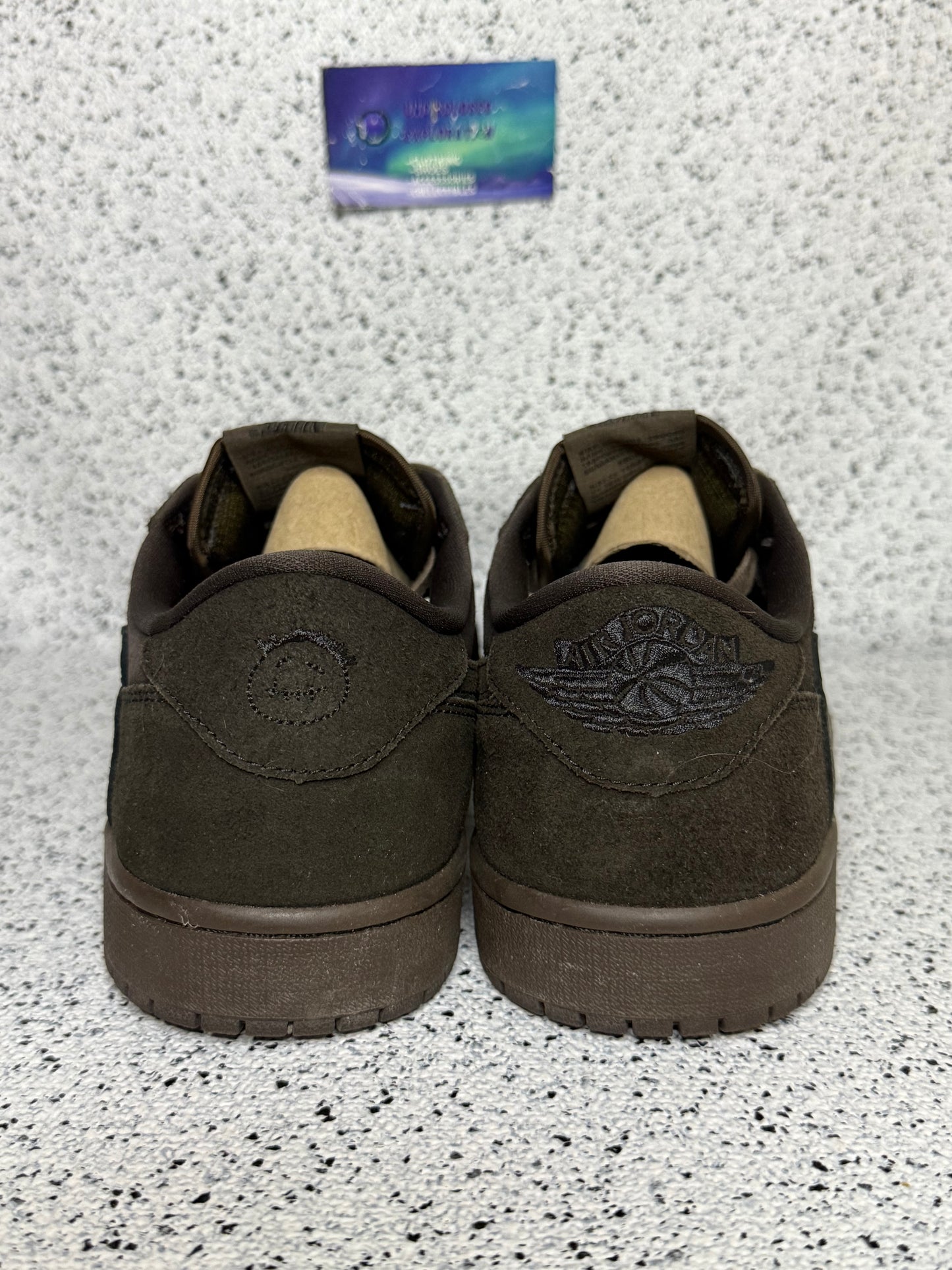 Jordan 1 Low Travis Scott Velvet Brown 11.5 Men/13 Women “Preowned”