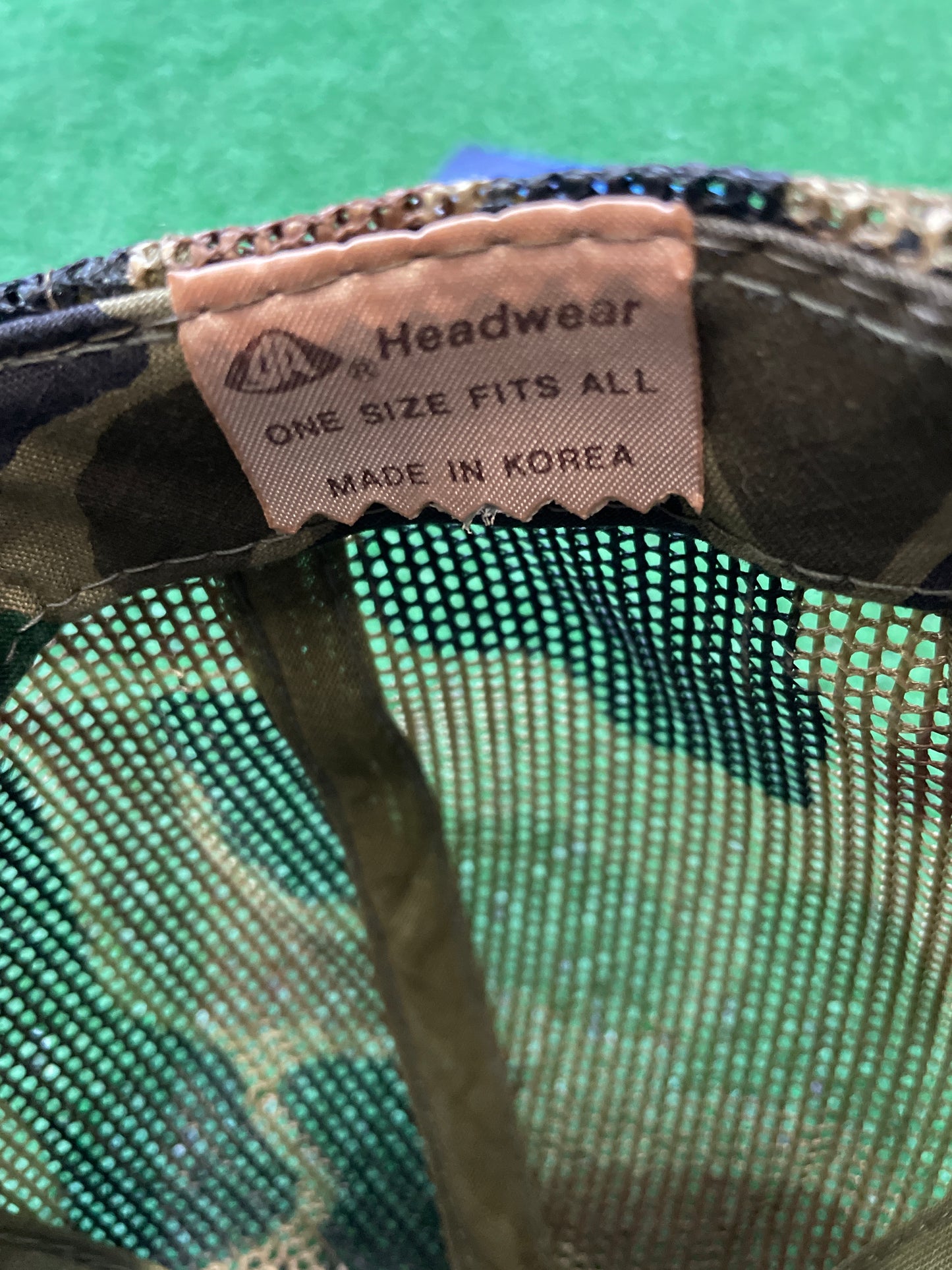 Vintage 1980s camo white wing assault camo patch hat