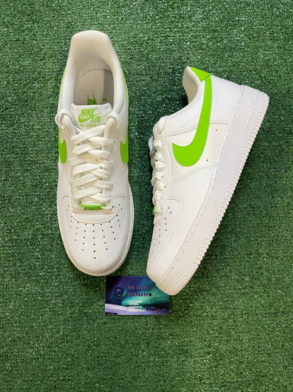Nike Air Force 1 low white action green