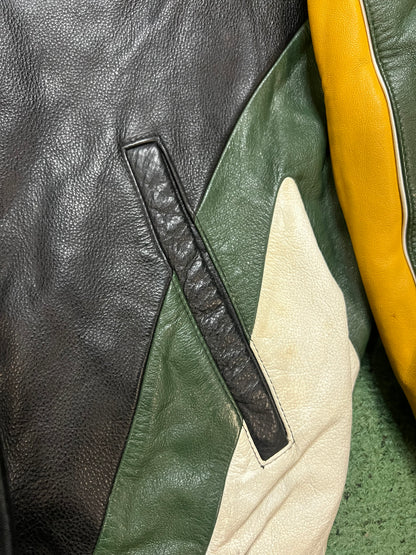 Vintage 1990s Seattle Sonics Wilson leather jacket