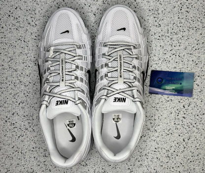 Nike P-6000 White Metallic Silver