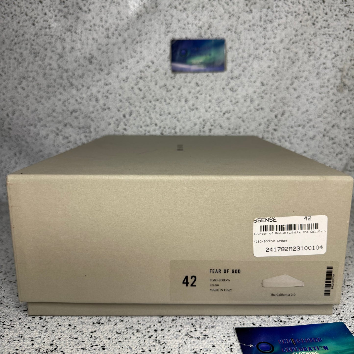 Fear Of God California 2.0 Slide Cream 9 Men “Preowned”