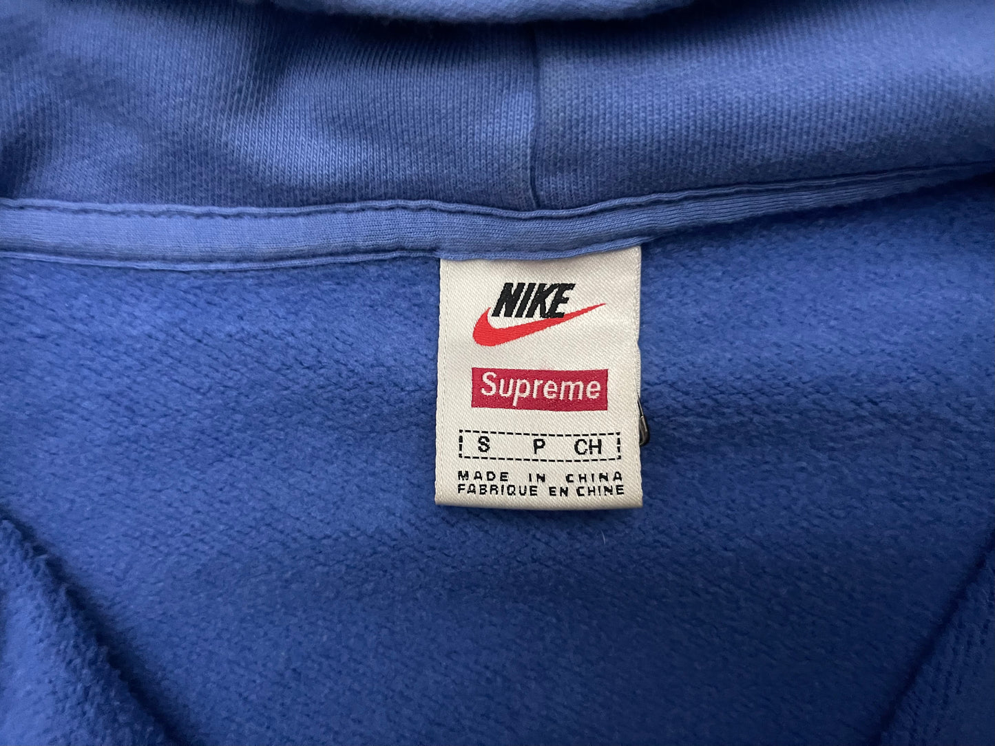 Supreme Nike Half Zip Hooded Sweatshirt Blue