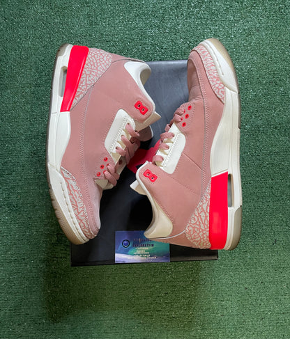 Air Jordan 3 rust pink size 10men/11.5women