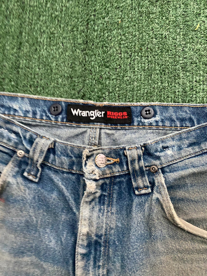 Vintage Wrangler Distressed Work Pants