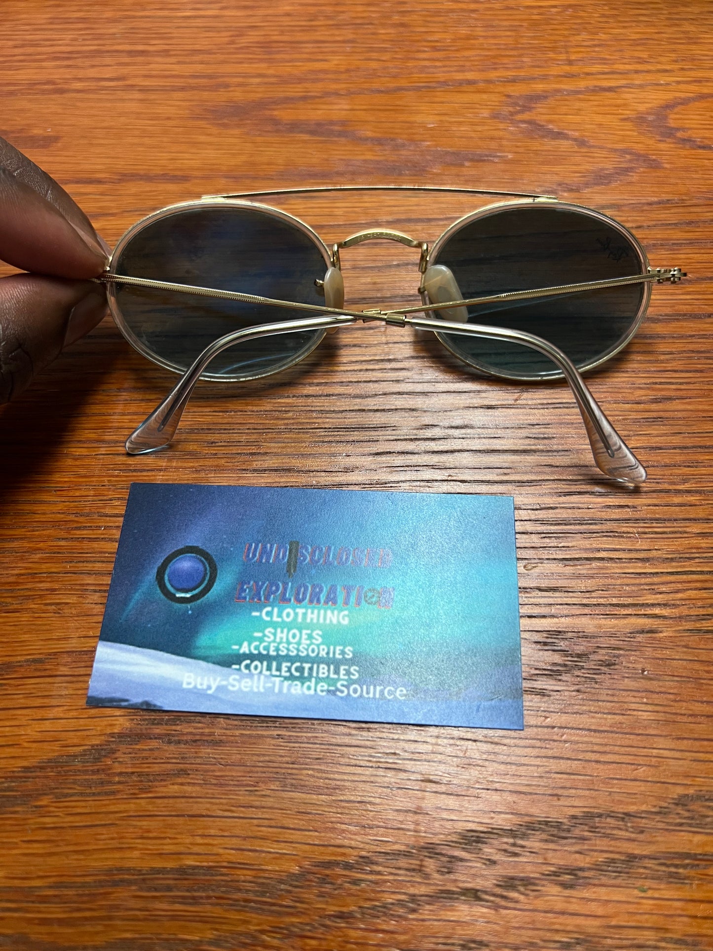 Rayban oval double bridge sunglasses