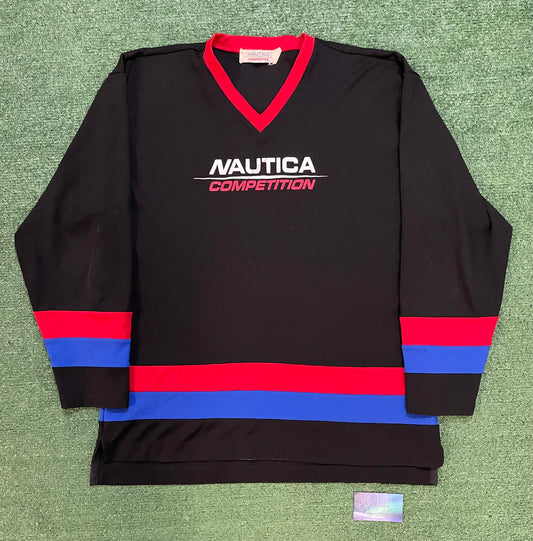 Vintage 1990s Nautica Competition hockey jersey