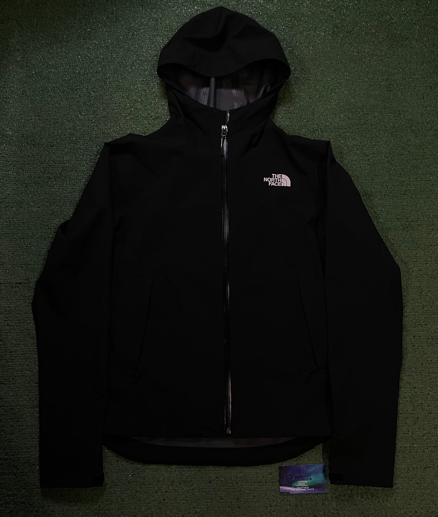 The North Face active stretch shell rain black jacket