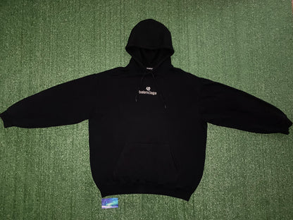 Balenciaga embroided logo hoodie