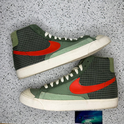 Nike Blazer Mid Patch Dutch Green 8.5 Men “Preowned”