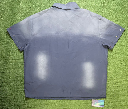 Ford quarter zip studded shirt