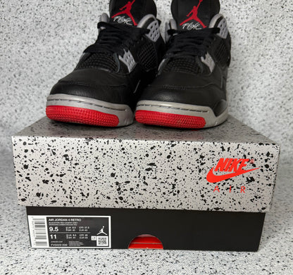 Jordan 4 Bred Reimagined 9.5 Men/11 Women “Preowned”