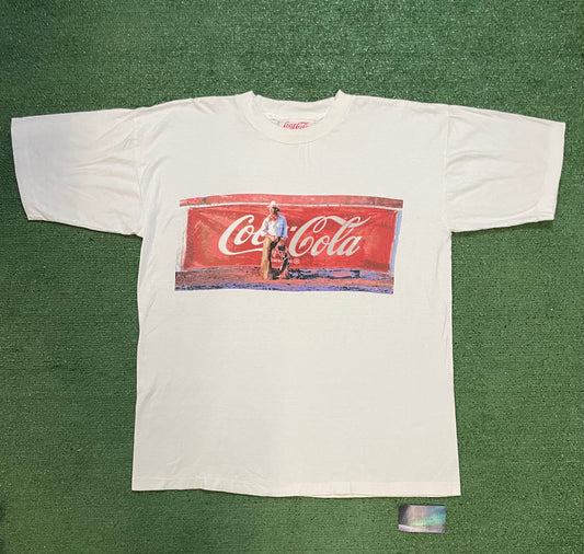 Vintage 1990s Coca Cola rodeo tee