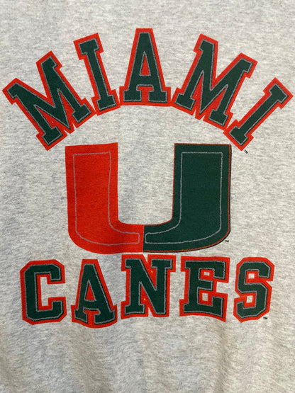 Vintage 1990s University of Miami hurricanes crewneck