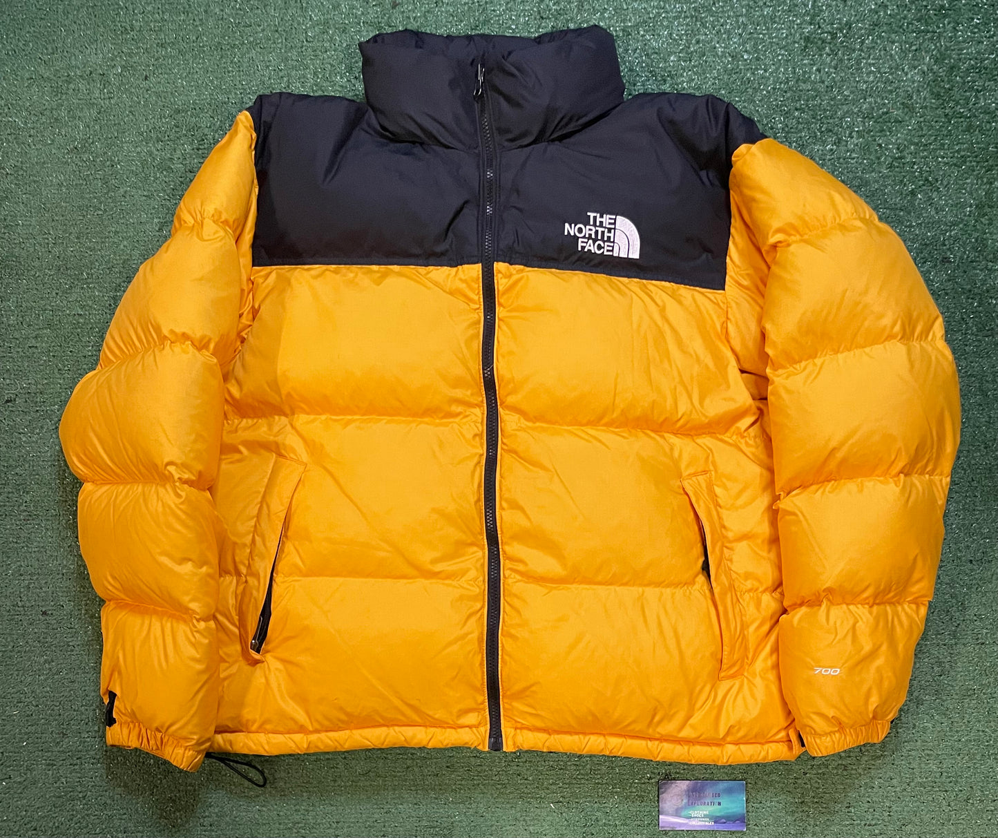 The North Face Nuptse yellow 700 jacket