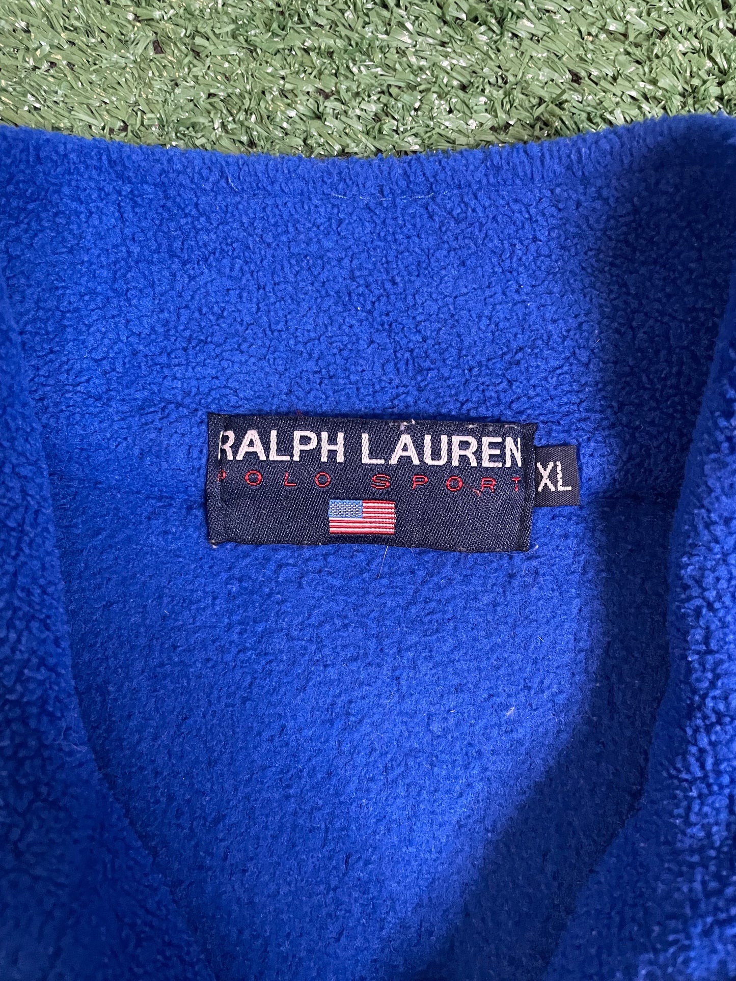Vintage 1990s polo sport Ralph Lauren fleece blue