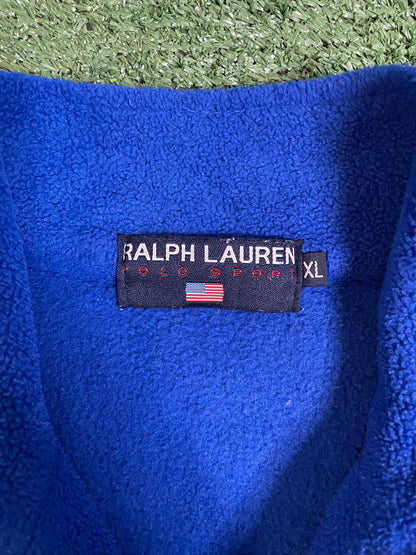 Vintage 1990s polo sport Ralph Lauren fleece blue