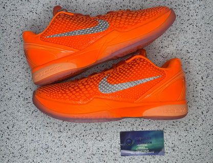 Nike Kobe 6 Total Orange 8 Men/9.5 Women “Preowned”