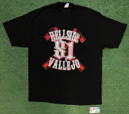Vintage Hellside Vallejo motorcycle club tee