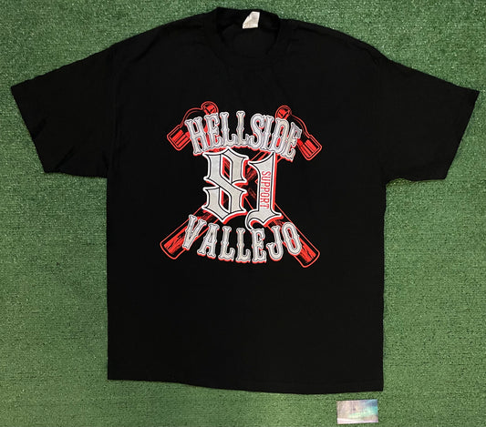 Vintage Hellside Vallejo motorcycle club tee