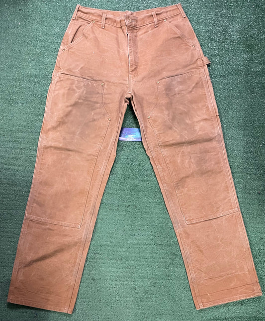 Carhartt double knees  tan pants