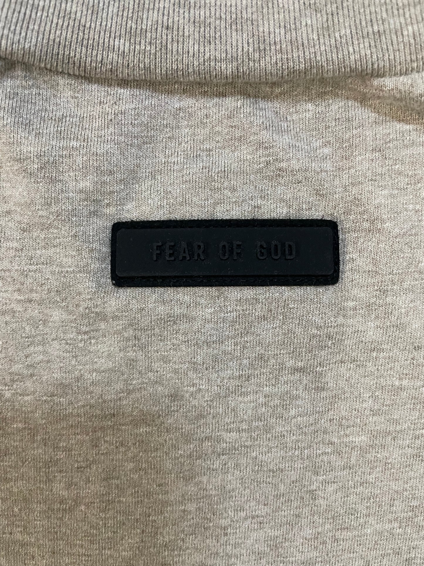 Fear of god essentials center logo heather longsleeve
