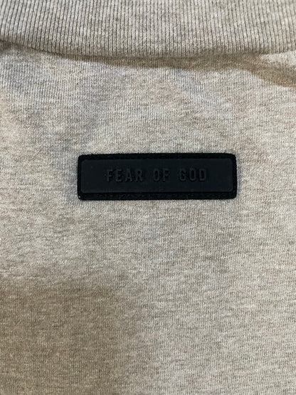 Fear of god essentials center logo heather longsleeve
