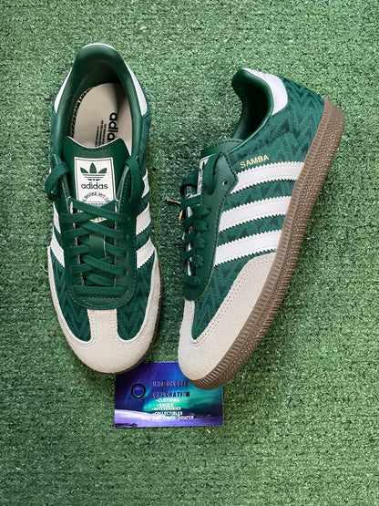 Adidas samba collegiate green cloud gum