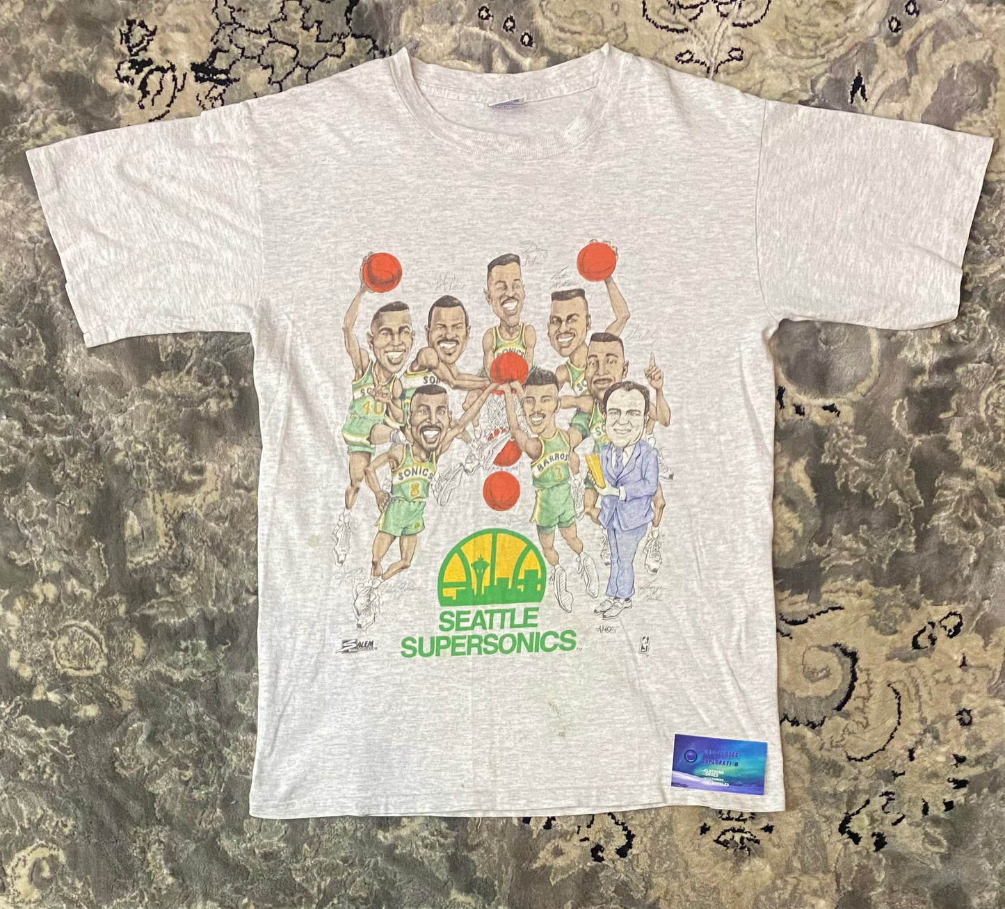 Vintage Seattle SuperSonics Lottery Shirt