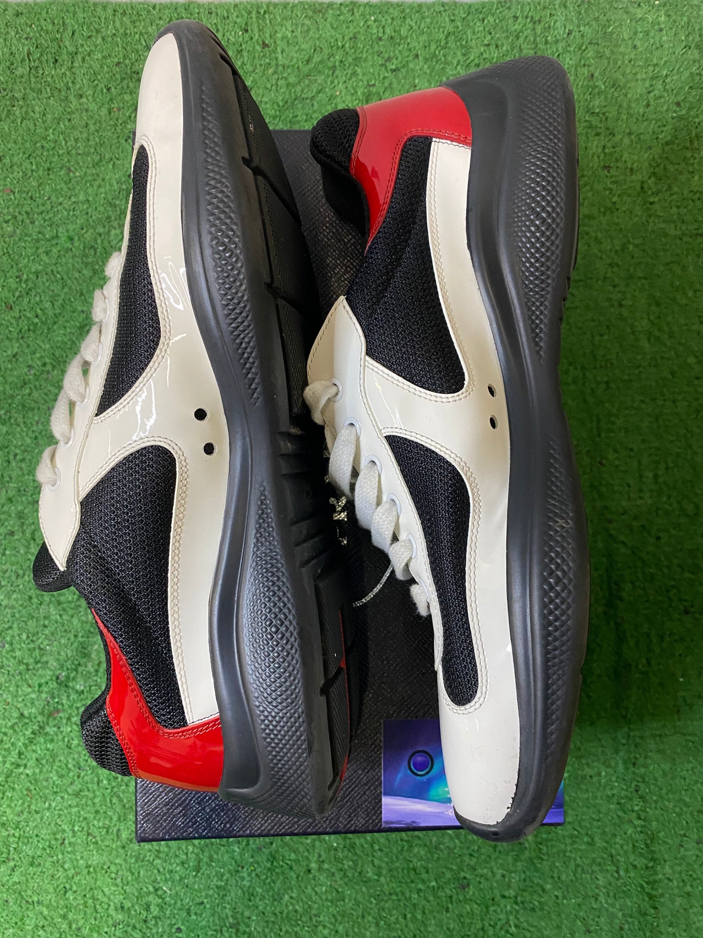 Prada America Cup White red 11men/12.5women