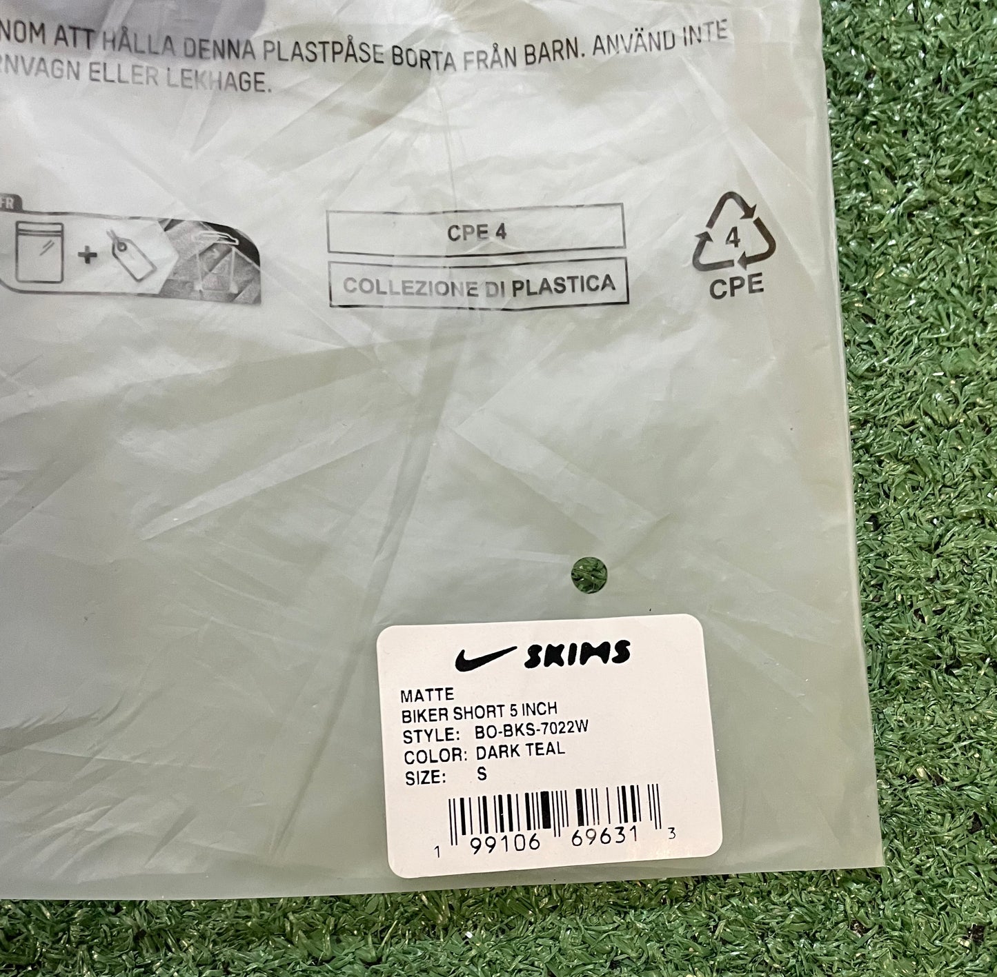 Nike X Skims  dark teal biker shorts