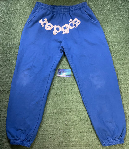 Sp5der blue sweatpants