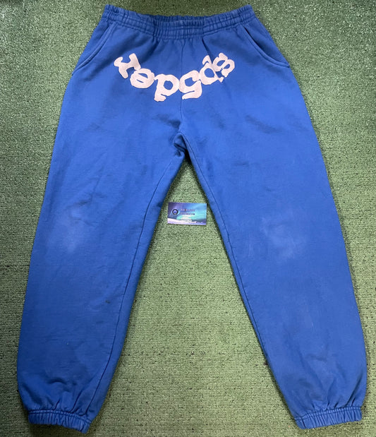 Sp5der blue sweatpants