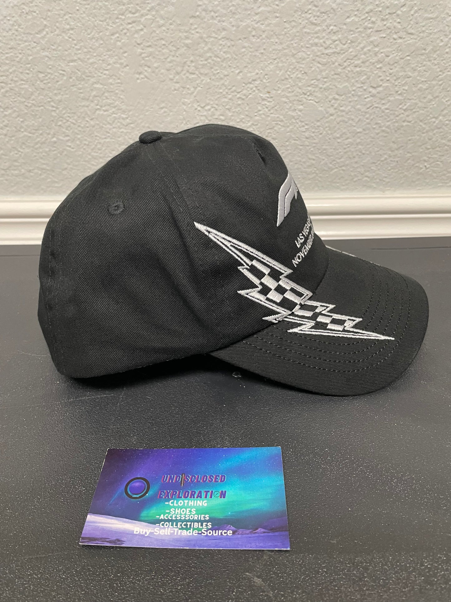 F1 Las Vegas lighting black hat