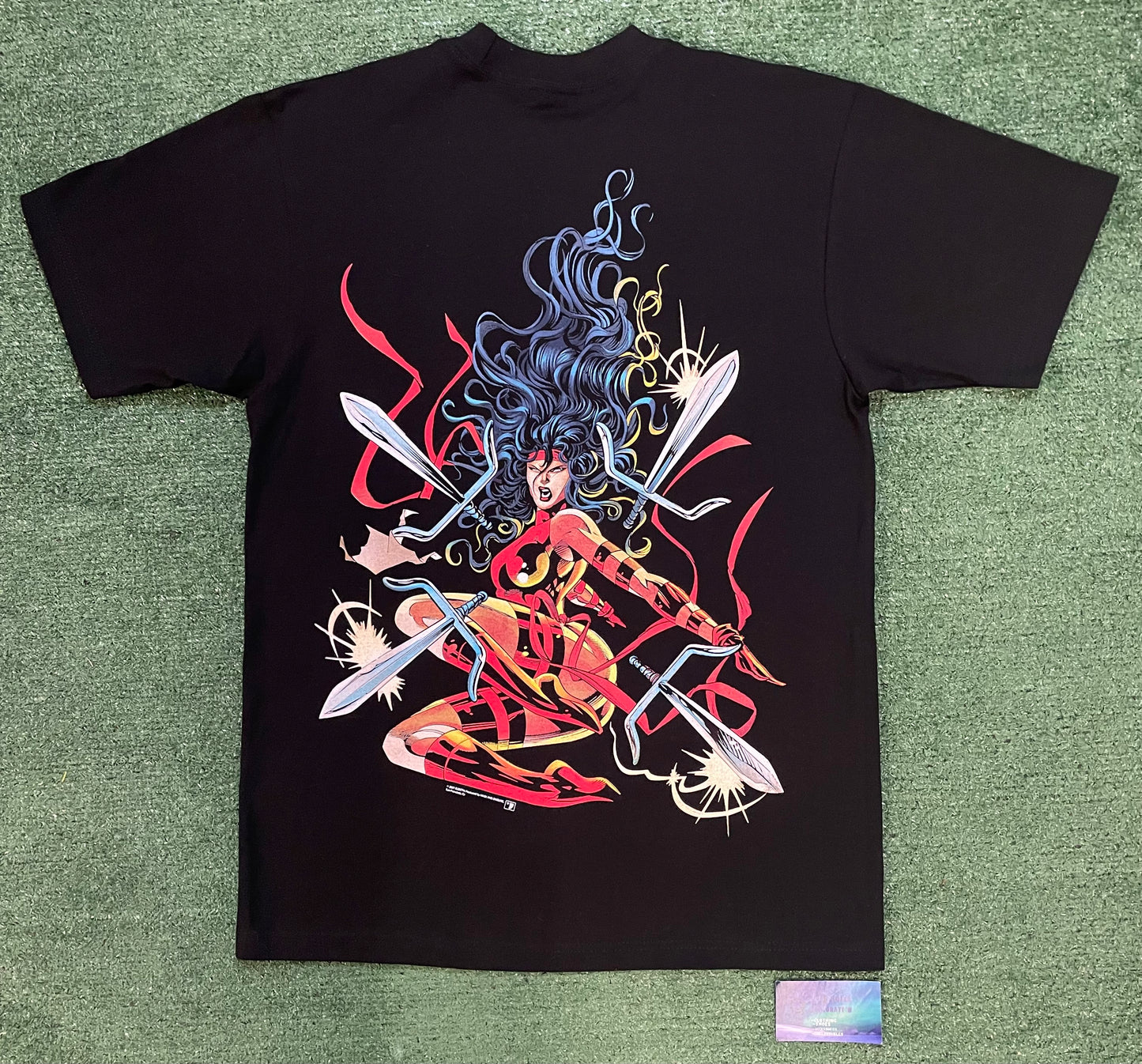 Mask and disguise elektra marvel tee