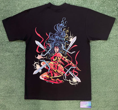 Mask and disguise elektra marvel tee
