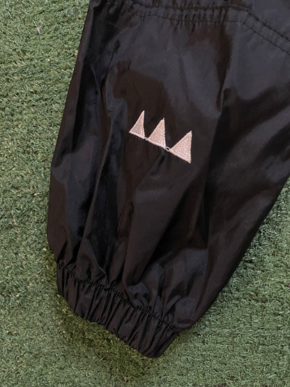 Vintage 1990s Diadora black and white windbreaker jacket