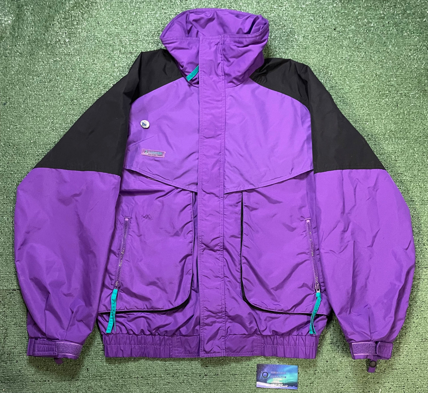 vintage Columbia Powder Keg purple & black jacket
